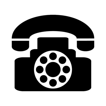 Phone icon on white background.のイラスト素材