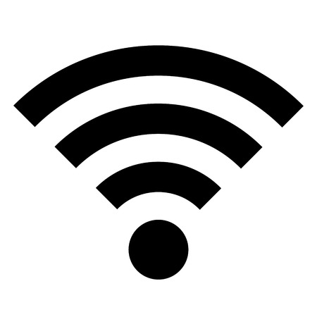 Wifi Icon On White Background Vector Illustration のイラスト素材 ストックフォト 写真素材 のstock Foto ストックドットフォト
