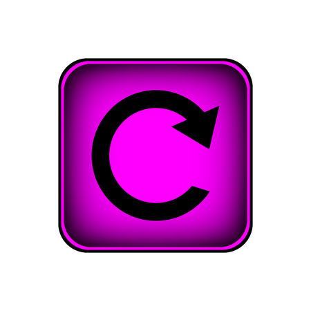 Button with repeat sign on white background.のイラスト素材