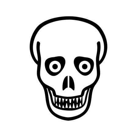 Zombie icon on white background.のイラスト素材
