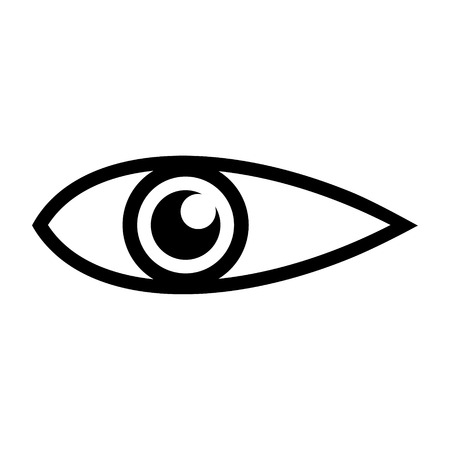 Eye icon on white background.のイラスト素材