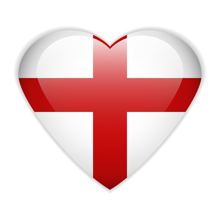 England flag button on a white background. のイラスト素材