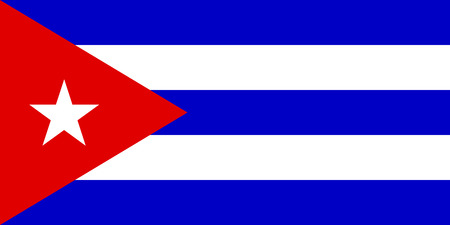 Flag of Cuba. Vector illustration.のイラスト素材