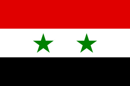 Flag of Syria. Vector illustration.のイラスト素材