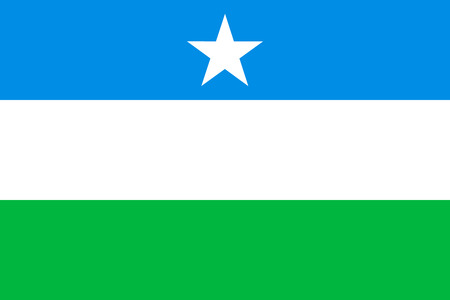 Flag of Puntland. Vector illustration.のイラスト素材