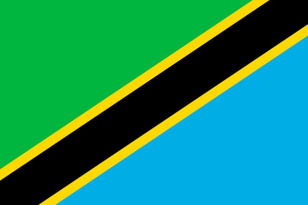 Flag of Tanzania. Vector illustration.のイラスト素材