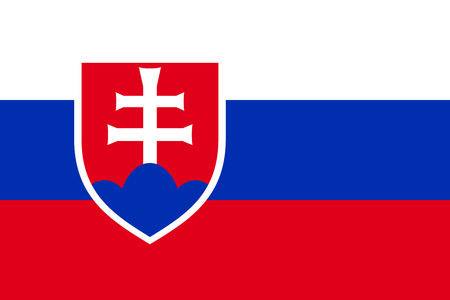 Flag of Slovakia. illustration.のイラスト素材