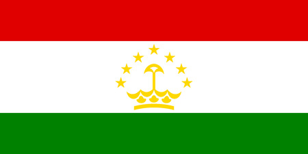 Flag of Tajikistan. illustration.のイラスト素材