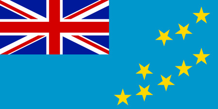 Flag of Tuvalu. illustration.のイラスト素材