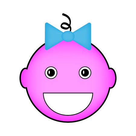 Baby icon on white background. Vector illustration.のイラスト素材