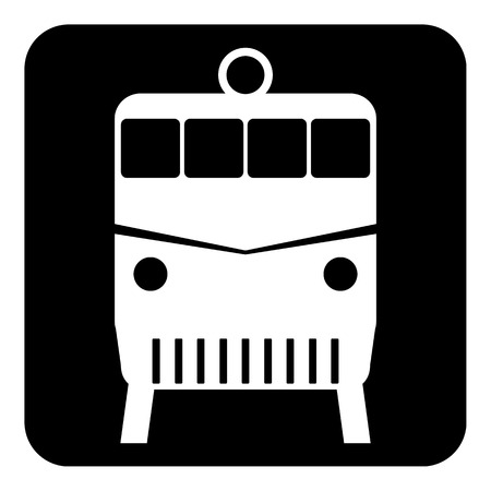Locomotive button on white background. Vector illustration.のイラスト素材