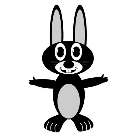 Hare icon on white background. Vector illustration.のイラスト素材