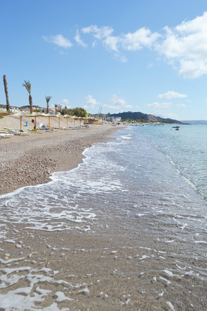 Beach on a Greek island of Kos, Kefalos.の写真素材