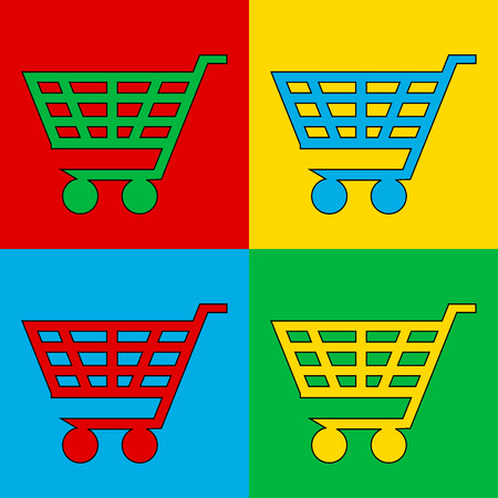 Pop art buy symbol. Vector illustration.のイラスト素材