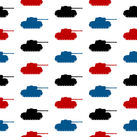 Panzer symbol seamless pattern on white backgroundのイラスト素材