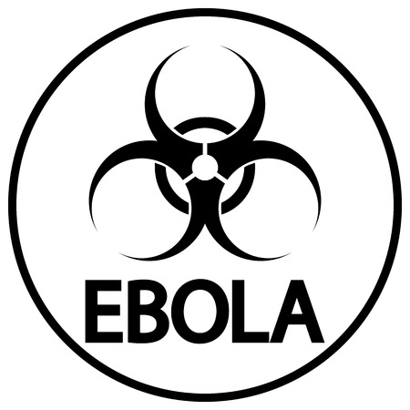 Ebola virus icon on white backgroundのイラスト素材