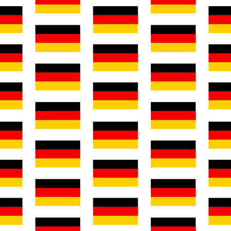 Germany flag seamless pattern on white background. Vector illustration.のイラスト素材