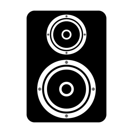 Audio speaker icon on white background. Vector illustration.のイラスト素材