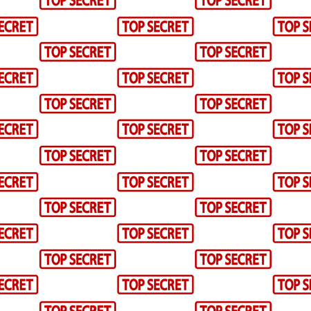 Top secret stamp seamless pattern on black background. Vector illustration.のイラスト素材