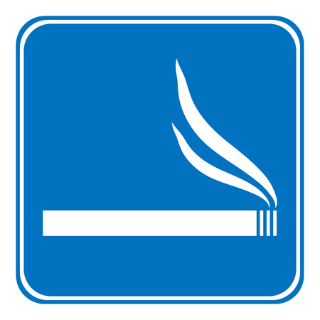 Sign smoking allowed on white background. Vector illustration.のイラスト素材