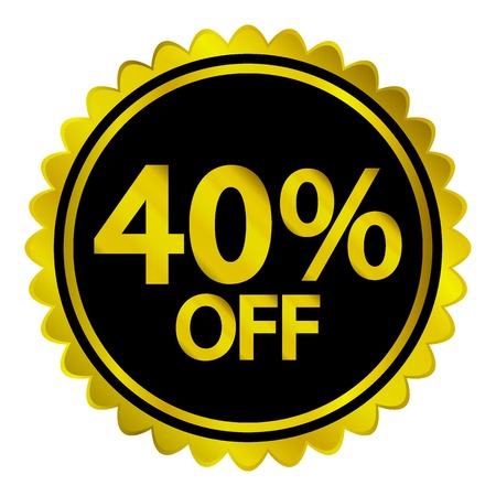 Sale sticker on white background. Vector illustration.