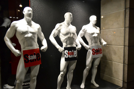 BRUSSELS, BELGIUM: JANUARY 8, 2013: Storefront in center of Brussels at night.のeditorial素材