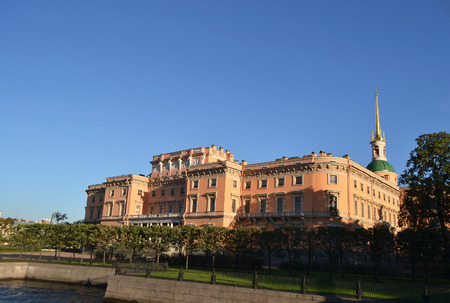 Mikhailovsky Castle (Engineers Castle) in St.Petersburg, Russia.のeditorial素材