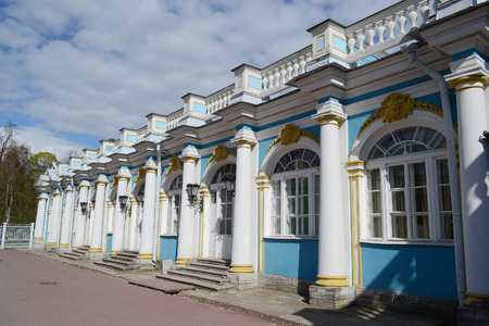 Catherine Palace in Tsarskoe Selo, suburb of St. Petersburg, Russia.のeditorial素材