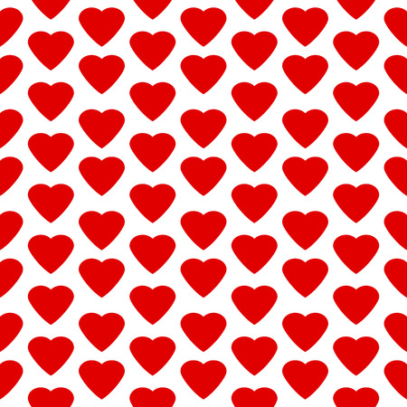 Love heart seamless pattern on white background.のイラスト素材