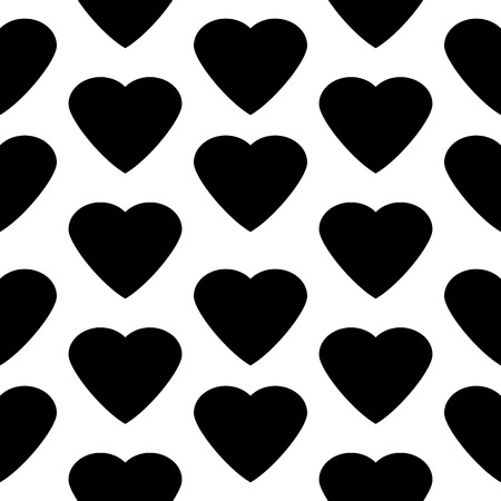 Love heart seamless pattern on white background.のイラスト素材