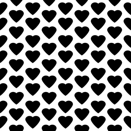 Love heart seamless pattern on white background.