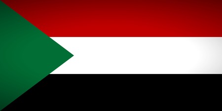 Flag of Sudan. Vector illustration.のイラスト素材