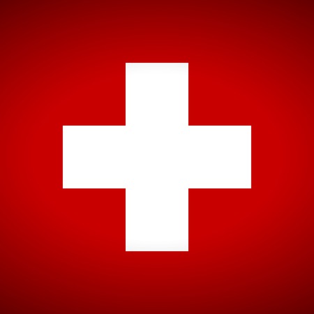 Flag of Swiss. Vector illustration.のイラスト素材