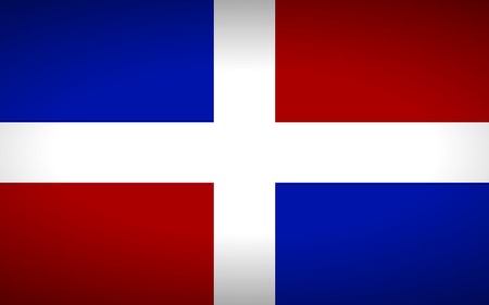 Flag of the Dominican Republic. Vector illustration.のイラスト素材