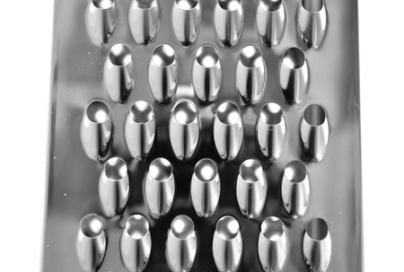 Kitchen grater background. Black and white.の写真素材