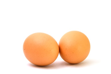 Eggs isolated on white background.の写真素材