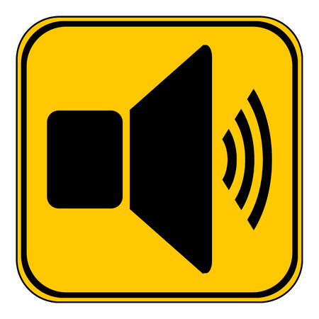 Speaker volume button on white. Vector illustration.のイラスト素材