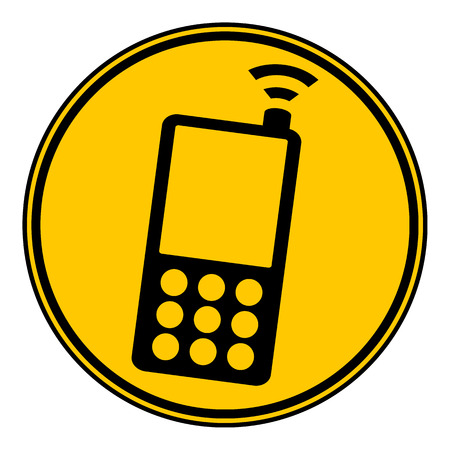 Phone button on white background. Vector illustration.のイラスト素材