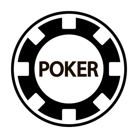 Casino chip isolated on white background. Vector illustration.のイラスト素材