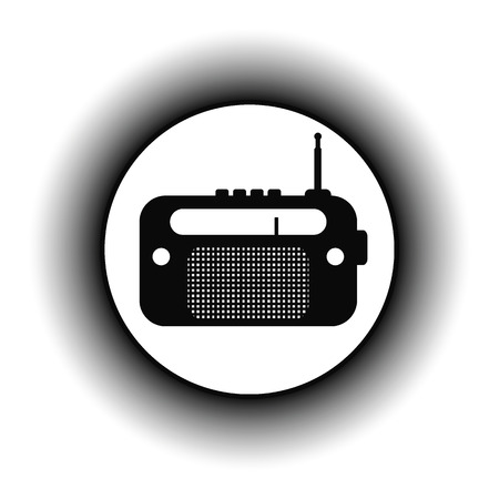 Radio button on white background. Vector illustration.のイラスト素材