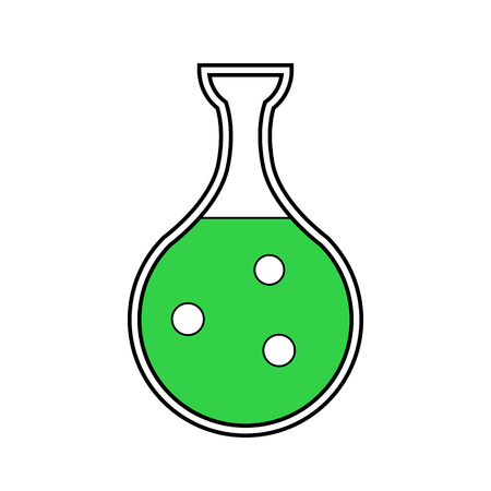 Laboratory glass on white background. Vector illustration.のイラスト素材
