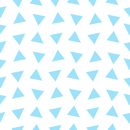 Seamless texture of the triangles on white. Vector illustration.
