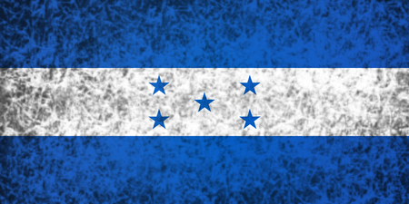Flag of Honduras in grunge style.の写真素材
