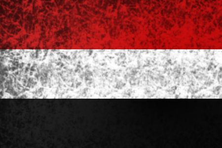 Flag of Yemen in grunge style.の写真素材