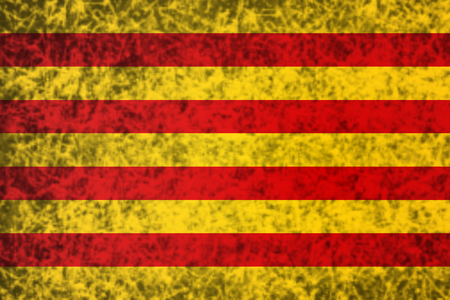 Flag of Catalonia in grunge style.の写真素材