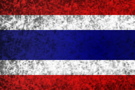 Flag of Thailand in grunge style.の写真素材