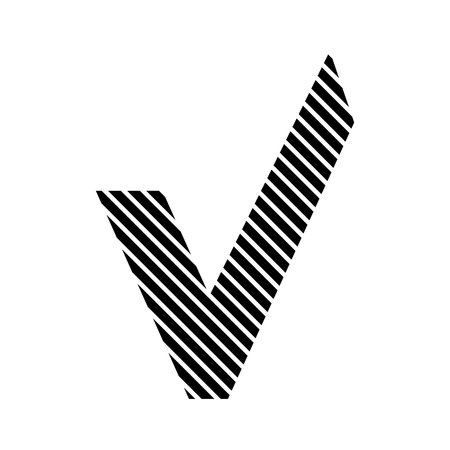 Yes sign on white background. Vector illustration.のイラスト素材