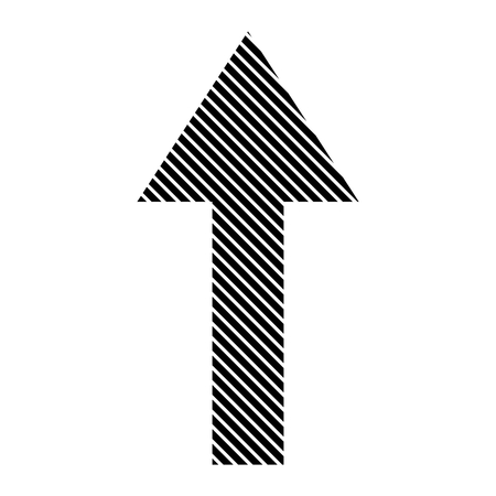 Arrow straight sign on white background. Vector illustration.のイラスト素材