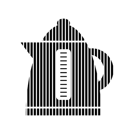 Electric kettle sign on white background. Vector illustration.のイラスト素材