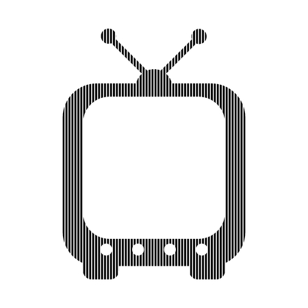 TV sign on white background - vector illustration.のイラスト素材